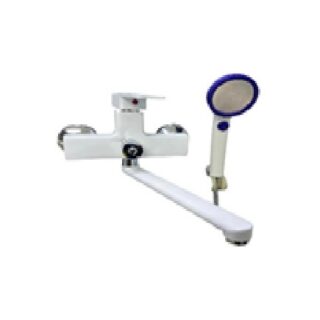 Смеситель для ванны с душем MaxSolutions MS-012, однозахватный белый