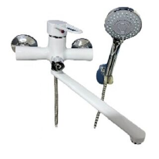 Смеситель для ванной MaxSolutions MS-075-2 однозахватный белый