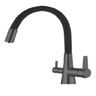 Смеситель для кухни MaxSolutions MS-2004 серый, двухзахватный