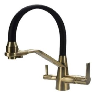 Смеситель для кухни MaxSolutions MS-609-1 бронза - черный